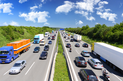 Stau auf einer Autobahn